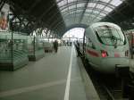 Blick entlang der Bahnsteige 11 und 12 im Leipziger Hbf.
Jede ...