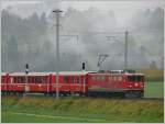 Morgennebel in Castrisch. Ge 6/6 II 701 R�tia mit RE ...