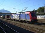 Re 482 Die Re 482 043-7 bei der einfahrt in den Kufsteiner Bahnhof. (29.09.2007)