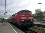  Uff dr schw�bschen Oisebah - Von 218 410-9 wird am ...