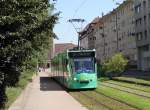 strasenbahn-basel-bvb-blt BVB Be 6/8 307 in der Rosentalstrasse am 15. August 2007