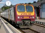Triebzug 2014 läuft im Bahnhof Wiltz ein. 03.05.07 ... Triebzug 2014 läuft im Bahnhof Wiltz ein. 03.05.07 ...