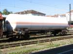Ein Druckgaskesselwagen am 6.8.2007 in Regensburg.  ...