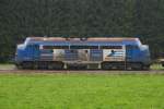 03.10.2007: Die Nohab V170 1149 (Fa. Eichholz) bei Gleisbauarbeiten bei ...