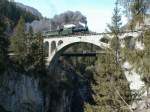 RhB,Dampfzug mit ...  Peter Walter 03/2002