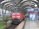 218 493 steht am 04.10.2007 mit dem RE nach Bad ...