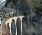 RhB,Dampfzug mit ...  Peter Walter 03/2002