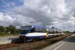 VT 728 (Talent) der NOB wartet am 26.08.2007 in Heide ...