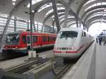 Ein 401 als ICE 927 nach N�rnberg und ein 628 ...