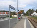 Bahnsteig Bad Saarow Blick Richtung F�rstenwalde/Spree
Aufgenommen 7 Oktober 2007
  ...
