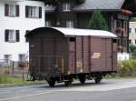 G�terwagen der RhB allein ...  De Rond Hans und Jeanny 08.10.2007
