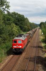 233 206 mit dem Arlbergumleiter CFN 45192 bei Mellatz (23.08.2007) ...