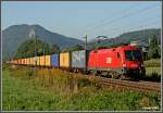 1116 mit G�terzug nahe Peggau am 29.09.2007.  ...