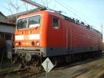 BR 143 Lokportraits 143 861-3 vor der Lokleitung in M�nster (20.12.2004)