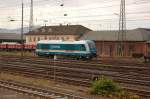 233_061 der ARRIVA Bahngesellschaft beim umsetzen im Bhf Lichtenfels vor ...