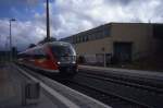 Testfahrten der Gr�fenbergbahn. Hier am Bahnhof Heroldsberg.  ...