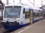 WEG/Connex-RegioShuttel 447 Mara f�hrt mit ihrer Regionalbahn aus Neuffen in ...