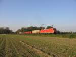 152 144 zieht einen gemischten Güterzug bei Brühl am 23.10.2007 ... 152 144 zieht einen gemischten Güterzug bei Brühl am 23.10.2007 ...