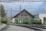 WAB - Wengernalpbahn Nach der Spitzkehre in Grindelwald Grund f�hrt der BDhe 4/4 115 weiter nach Grindelwald, wo Anschluss an die BOB nach Interlaken-Ost besteht. (11.10.2007)