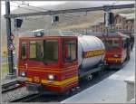 JB Jungfraubahn Zekt 05, eine Wagengattung die es sicher nicht bei mancher Bahn gibt. Kleine Scheidegg (11.10.2007)