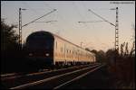Steuerwagen Bauart Karlsruhe Karlsruher Steuerwagen der RB 37163 von Aalen nach Donauw�rth, aufgenommen am Abend des 16.10.07 bei Aalen-Hofen.