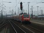 BR 146 mit Zugen BR 146 029-1 mit RE 1 Aachen - Hamm bei der Einfahrt im 
Dortmunder Hbf. ,Gleis 8.(24.10.2007)
