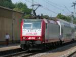 E-Lok 4016 bei der ...  De Rond Hans und Jeanny 24.10.2007