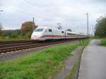 Der ICE 1 der Stadt Gie�en durchf�hrt hier Dortmund-Derne und ...