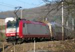 E-Lok 4012 als Schublok in Richtung Clervaux kurz hinter Drauffelt. ...