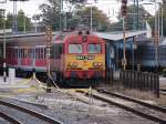 M 41 2140 im Bahnhof Gy�r mit alten DB Regio ...