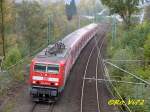 143 830-8 mit S 5 nach Dortmund. Witten. 28.10.2007.  ...