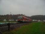 Der Triebwagen BR 628 ...  Christian Maier 30.10.2007