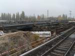 Ringbahngleis, abgerissene Fernbahnbr�cke, Kynaststra�e. 2.11.2007   ...