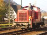 V 360 02 beim Rangieren in Hausach 2.11.07  ...