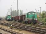 106 001 und 106 002 der ITL im Dresdner Hafen.27.10.07. ...