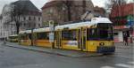 Der GT6 Nr. 1017 ist am 23.03.2002 auf der Linie ...