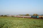 101 016 (Unicef) mit IC 2201 vor Mammendorf (07.10.2007) ...