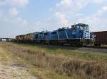 Die CEFX Loks 2024 und 2007 sowie zwei Union Pacific ...