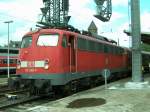 110 340-7 im Gleis 15 des Bahnhofs Giessen vor RE ... 110 340-7 im Gleis 15 des Bahnhofs Giessen vor RE ...