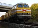 V 320 mit Gleisbauzug ...  Claude Deinat 15.11.2007