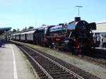 Die 41 018 der DG beim Eisenbahnbr�ckenfest am 8. Oktober ...