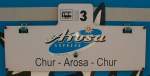 RhB,Arosa-Express Wagenlaufschild ...  Peter Walter 09/2001