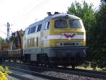 216_032 jetzt bei HF Wiebe vor einem Bauzug auf der ... 216_032 jetzt bei HF Wiebe vor einem Bauzug auf der ...