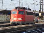 BR 110 292-0 abgestellt im Bahnhof Augsburg Hauptbahnhof am 18.11.2007 ...