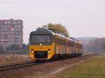 Der Triebzug 3228 auf freier Strecke kurz hinter Venlo. Das ...