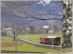 Kurzg�terzug mit Ge 4/4 II bei Igis. (21.11.2007)  ...