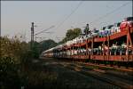 Mit 18 Autotransportwagen der ...  Florian B�ttcher 22.11.2007