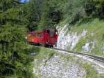 schafbergbahn Die Dampflokomotive Z 13 der Schafbergbahn ( �BB )fahrt 'unserem Zug' mit einem geringem Abstand, ca. 50 Meter hinterher. Ein echt tolles Erlebnis die Fahrt mit der Schfbergbahn, und erst die Aussicht
