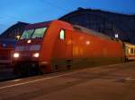 BR 101 Lokportraits 101 084-2 ist am IC 2238 'Warnow' in Leipzig Hbf(20.11.07).