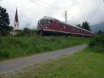 br-612-historisch-db-vt-125 Au�erferner Bahntag 2007 - Als Pendelfahrt von Reutte nach Ehrwald war am 01.09.2007 das 'Stuttgarter R��le' beim Schulzentrum Reutte unterwegs.